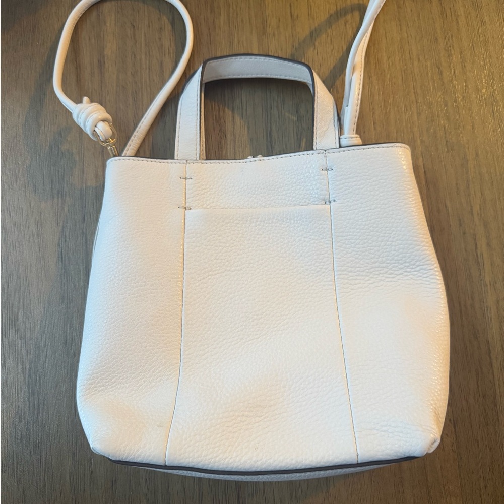 Vera Bradley Mini Original Tote Bag in Cottage Cream Leather! - Picture 2 of 5